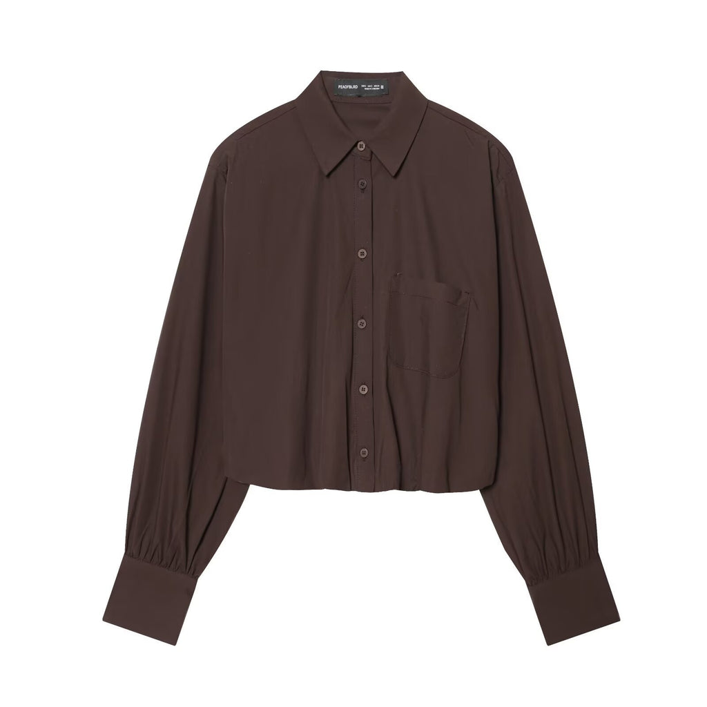Chemise Ballon à Carreaux Streetwear