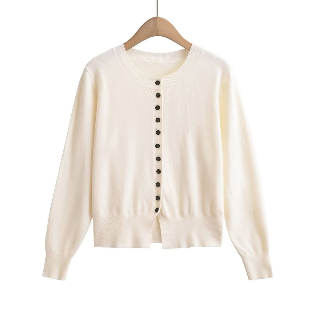 Haut Col Rond Multi-Boutons