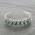 Bracelet Ouvert Turquoise Antique
