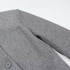 Manteau long en laine élégant, multibrins, pour les trajets quotidiens