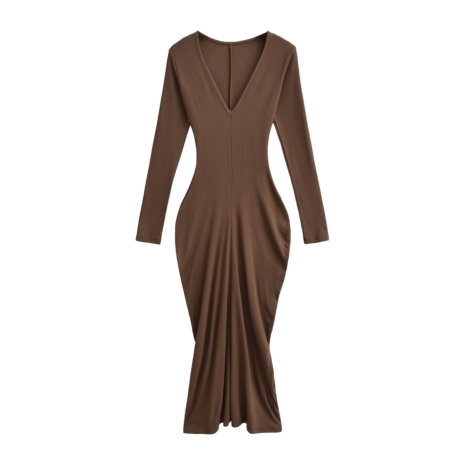 Velvet waist cinching dress