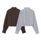Chemise Ballon à Carreaux Streetwear