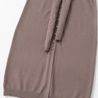 Knitted dress with waistband and Midi