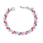 Bracelet Feuille de Saule Cristal