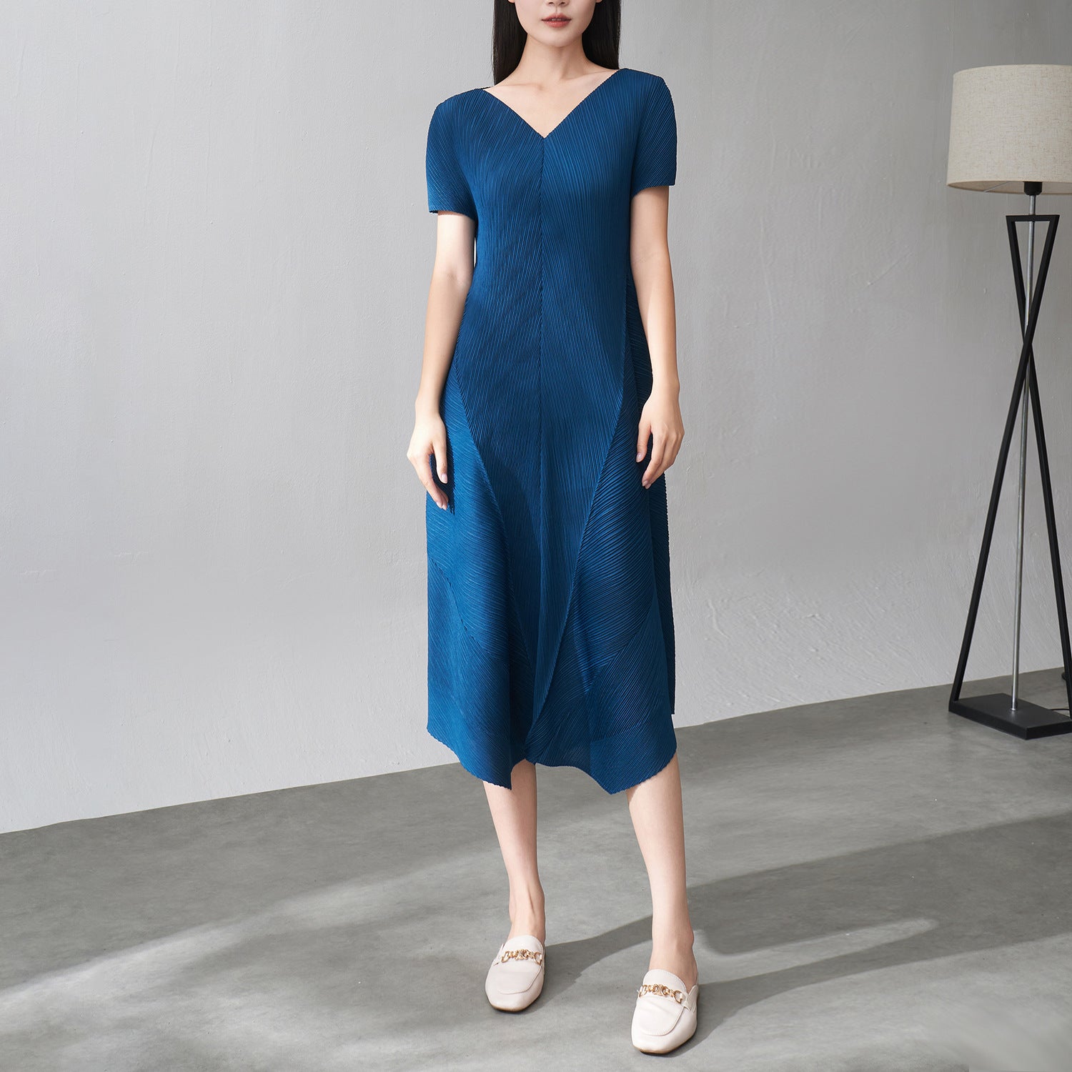 Robe Plissée Ample