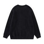 Pull ras du cou ample décontracté polyvalent pour couple