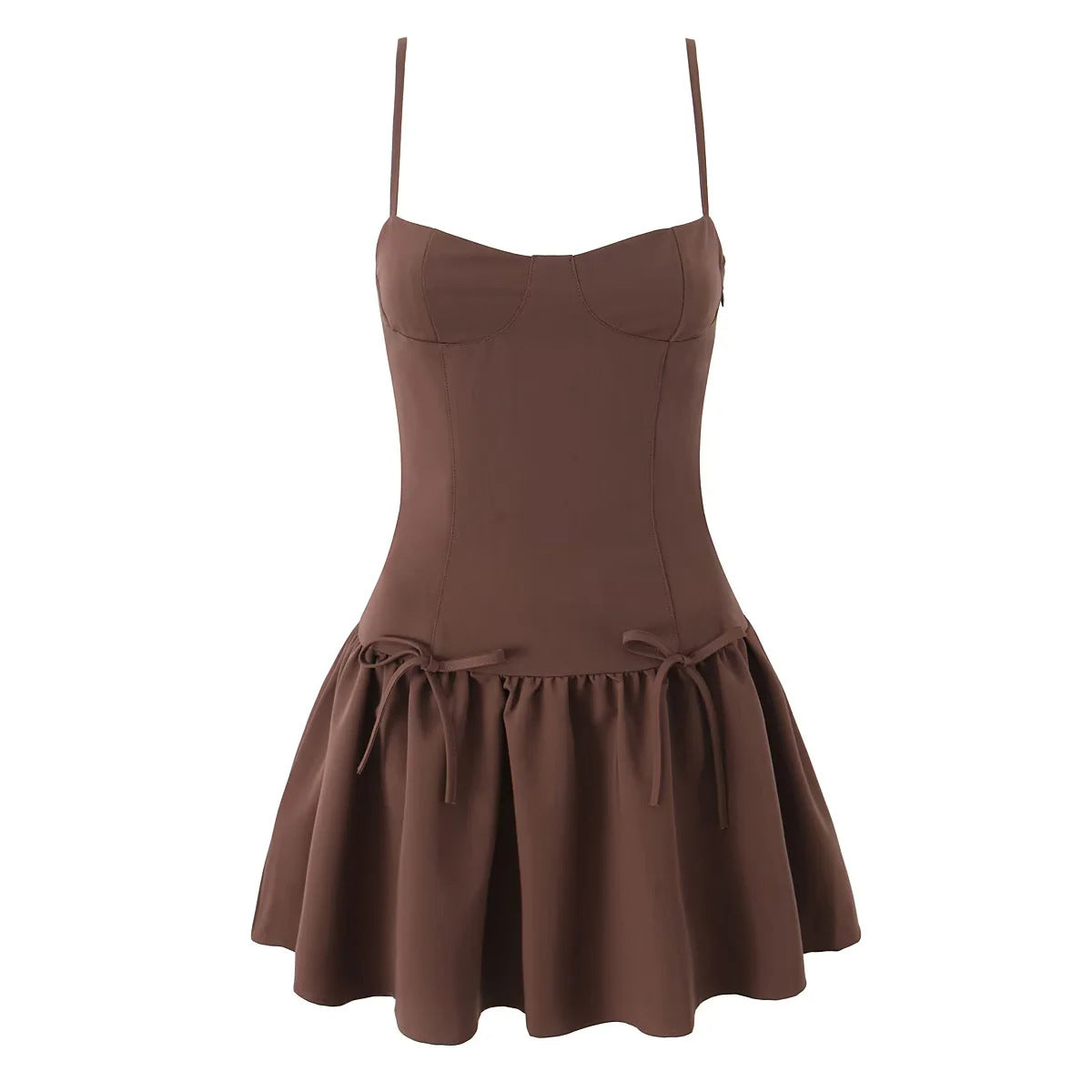 Bow tie suspender dress