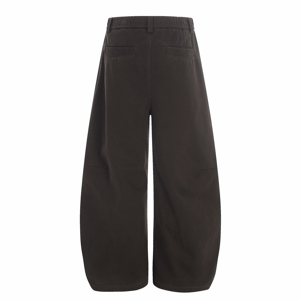 Jean Effet Velours Plissé