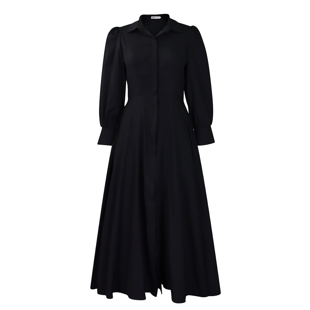 Long Sleeve Flared Dress