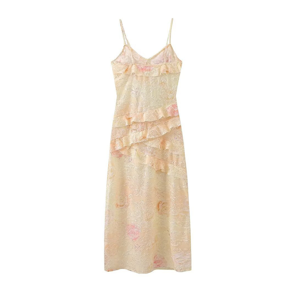 Robe Longue Camisole Imprimée