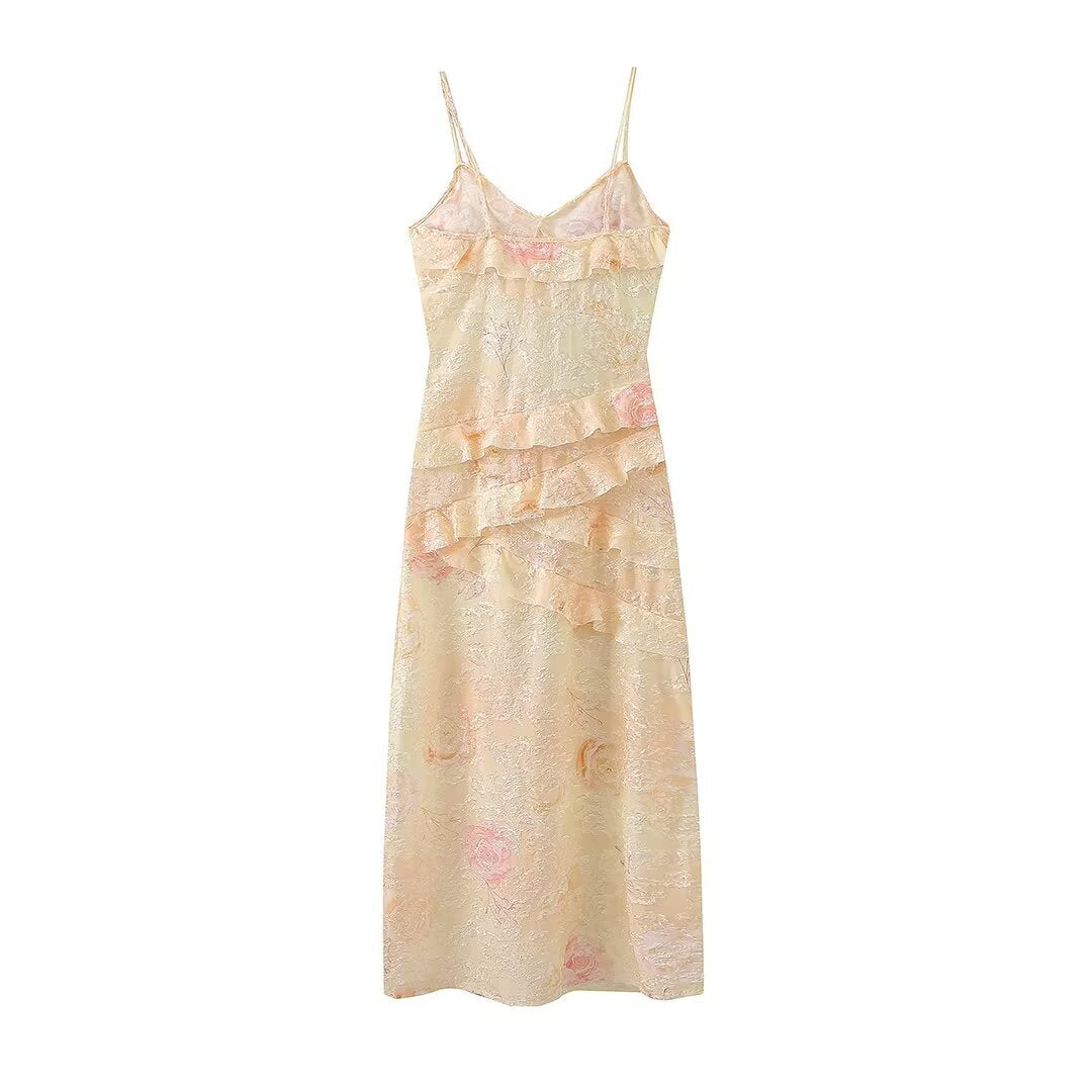 Robe Longue Camisole Imprimée