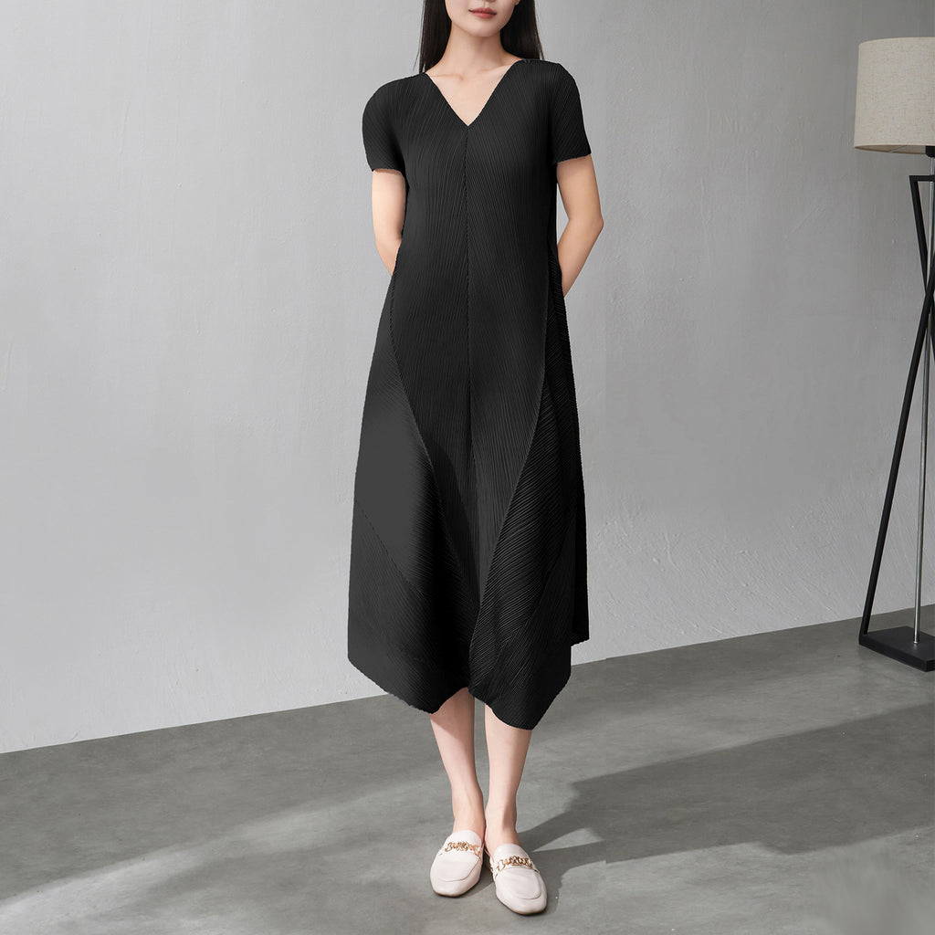Robe Plissée Ample