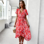Flowy Dress Sexy Holiday Flare Dress
