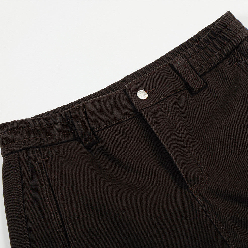 Jean Effet Velours Plissé