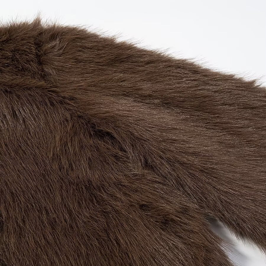 Imitation fur elegant fur coat women's clothing