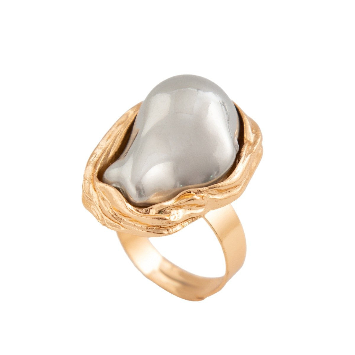 Bague Baroque Perle Irrégulière