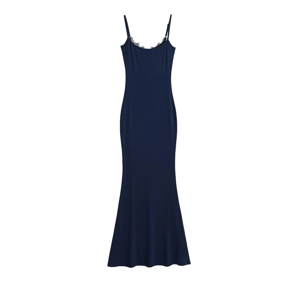 Robe Camisole Ajustée Une Épaule