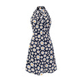 Robe Sans Bretelles Dos Nu Imprimée