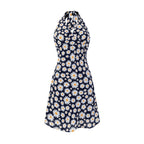 Robe Sans Bretelles Dos Nu Imprimée