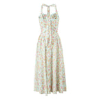 Robe Mi-Longue Dos Nu Fleurie