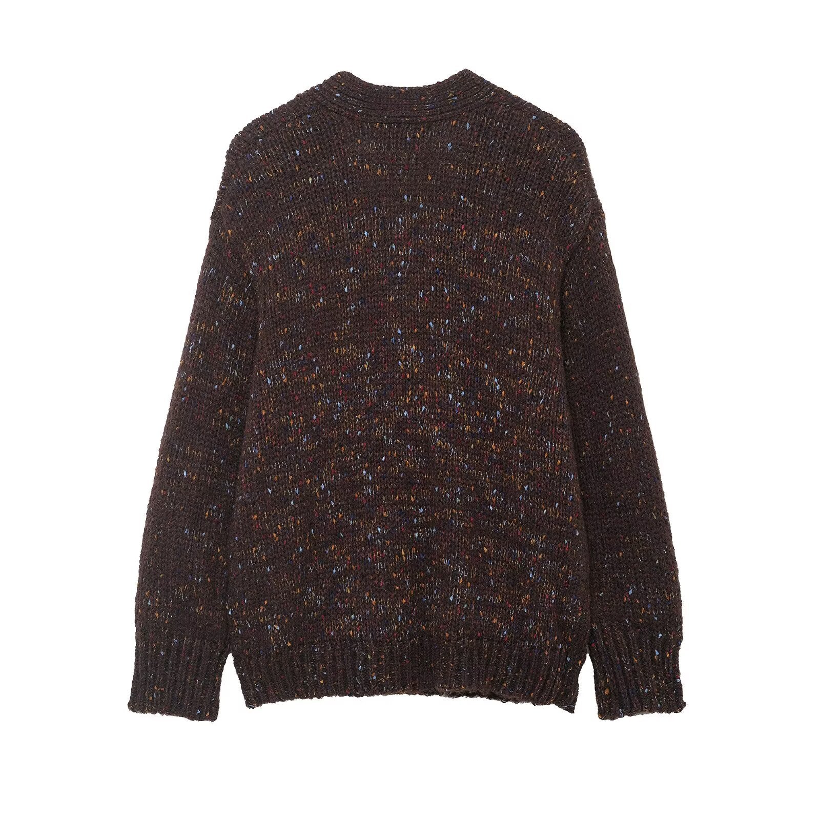 Veste Tricotée Plissée Ample