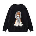 Pull ras du cou ample décontracté polyvalent pour couple