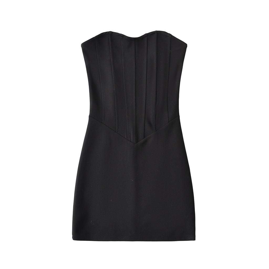 Robe Courte Sans Bretelles