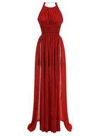 Robe Midi Asymétrique Plissée