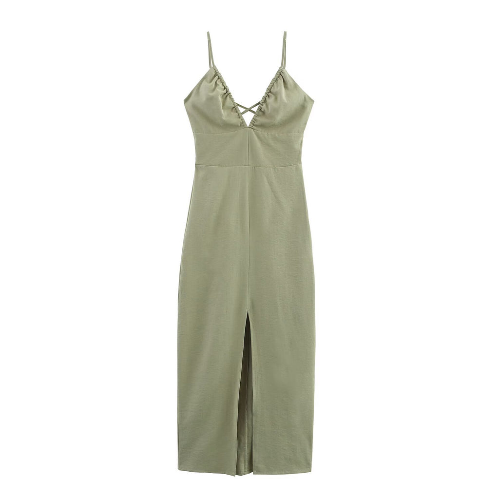 Women's Linen Midi Dress