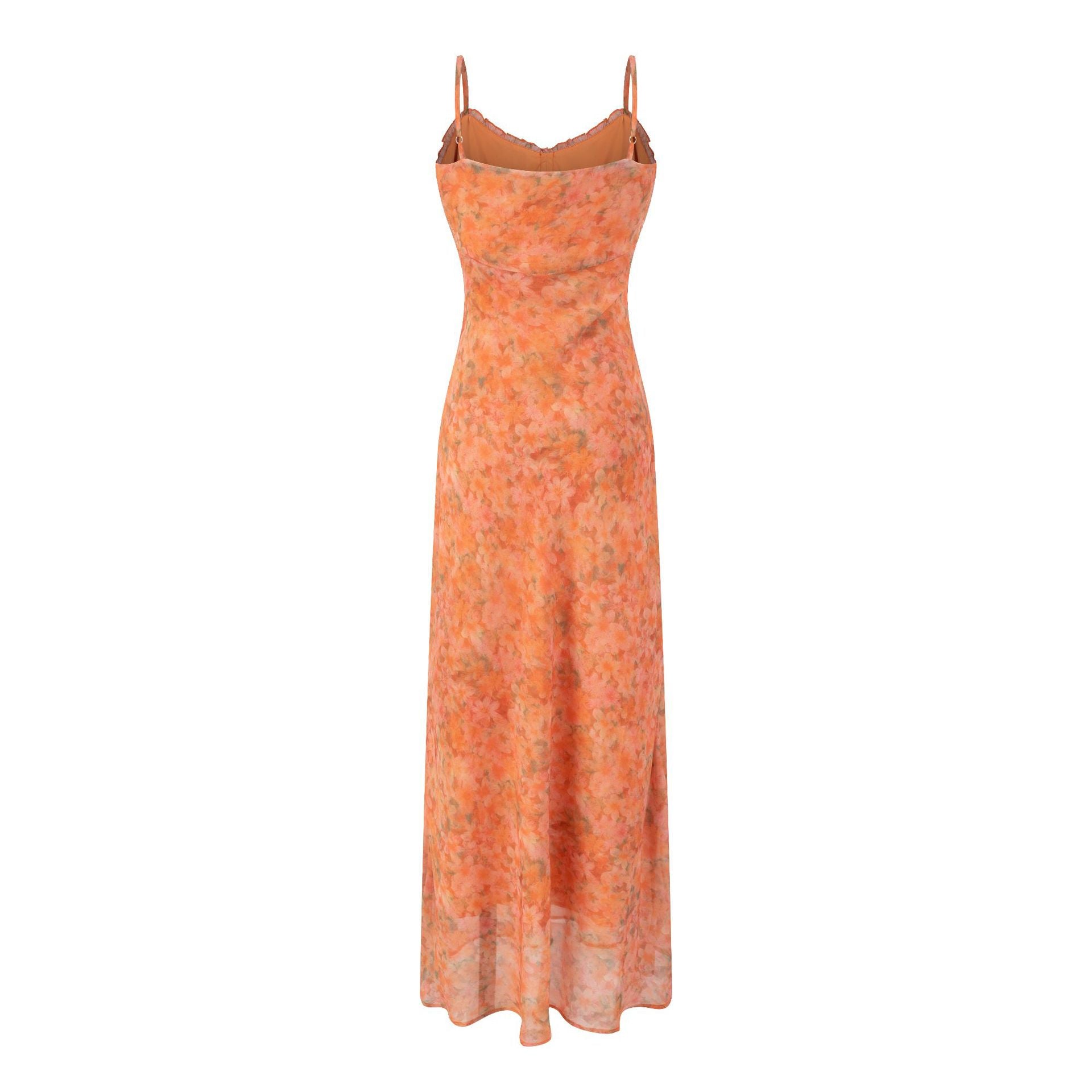 Robe Longue Fleurie Sans Bretelles
