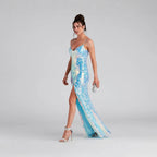 Split camisole women's dress
