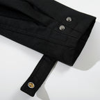 Splicing contrasting zipper lapel jacket