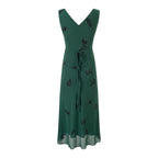 Printed V-Neck Dress