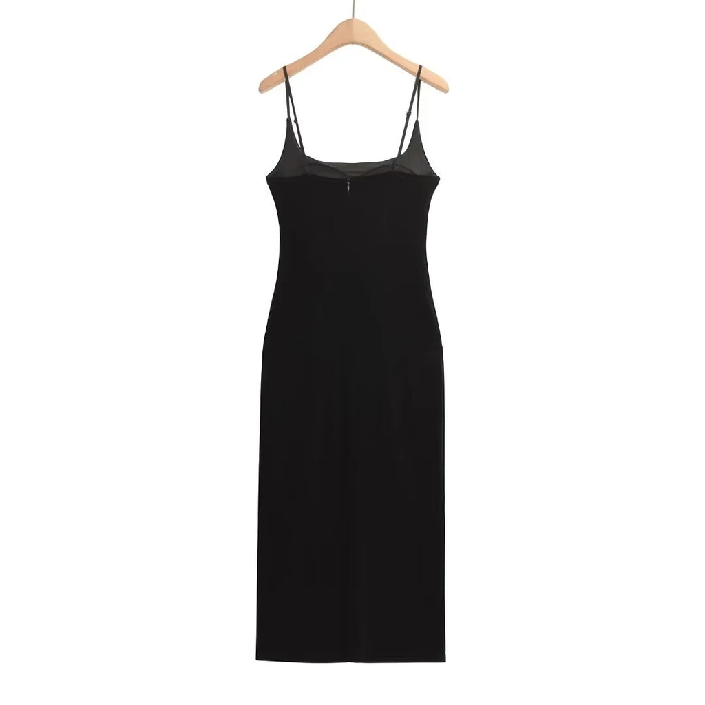 Robe en velours doré pour femme