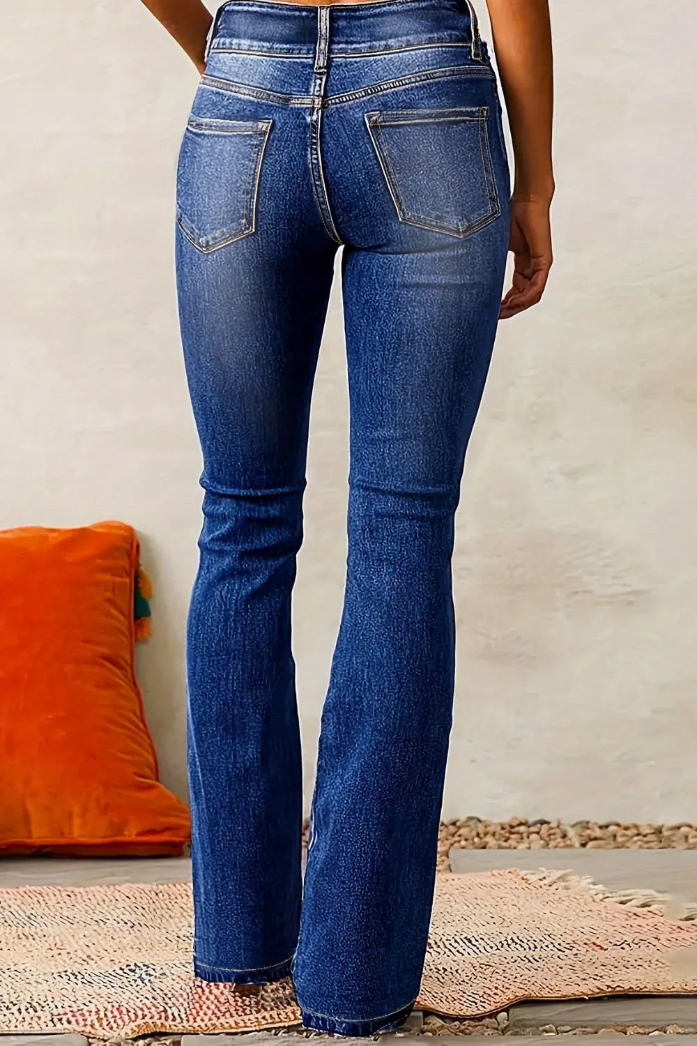 Jean Bootcut Délavé Moustache