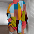 Robe Imprimée Col Haut