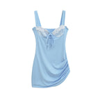 Lace strapless camisole dress