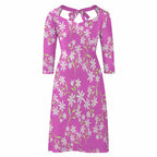 Sweetheart Knot Flare Dress