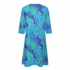 7-point sleeve dress