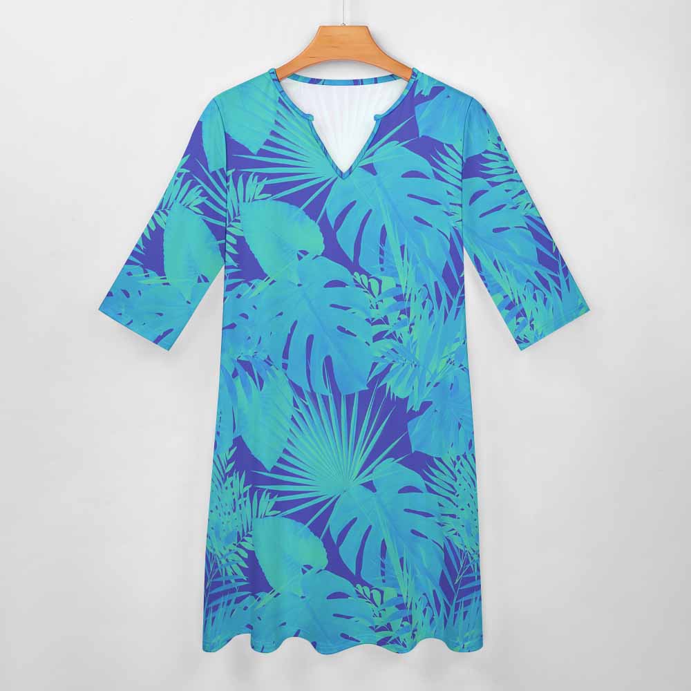 7-point sleeve dress