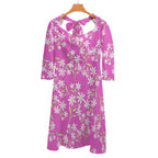 Sweetheart Knot Flare Dress