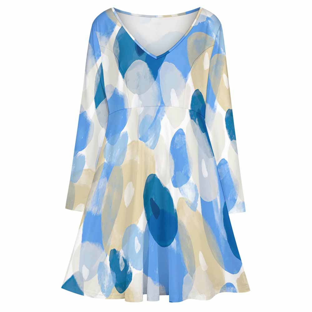 Oversized V-neck dress