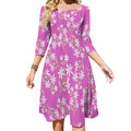 Sweetheart Knot Flare Dress