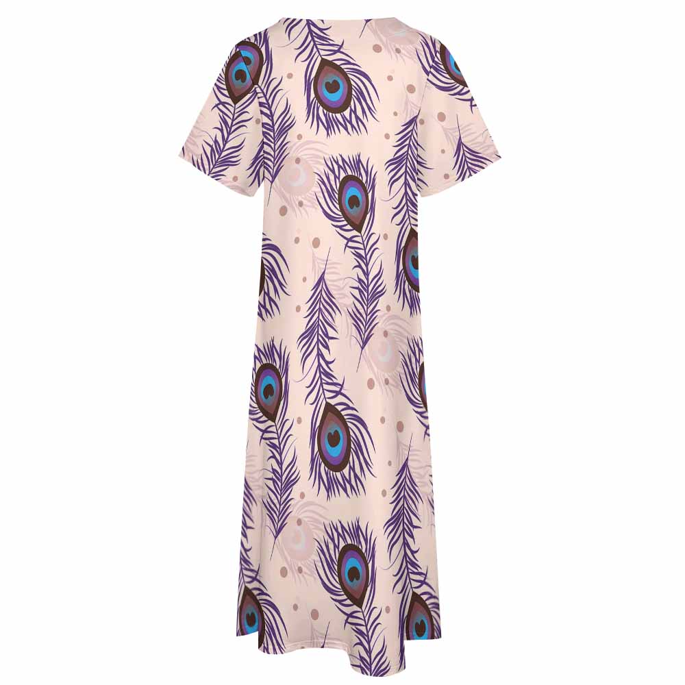 7-point sleeve dress
