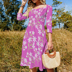 Sweetheart Knot Flare Dress