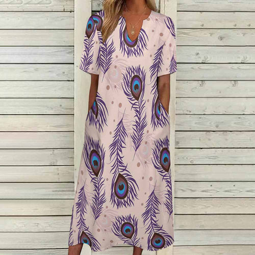 7-point sleeve dress